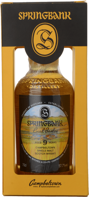 SPRINGBANK Local Barley 9 Years Old 57.7% ABV , Campbeltown NV