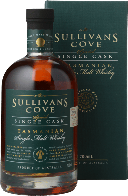 SULLIVANS COVE Special Single Cask Malt 47.6% ABV Whisky, Tasmania NV