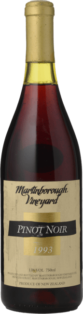 MARTINBOROUGH VINEYARD Pinot Noir, Martinborough/Waiparapa 1993