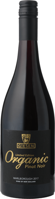 GIESEN ESTATE WINES Limited Edition Organic Pinot Noir, Marlborough 2017