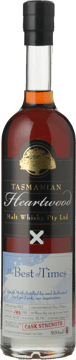 TASMANIAN HEARTWOOD MALT WHISKY PTY LTD The Best of Times 55.1% ABV Whiskey, Tasmania NV 500ml image number 0