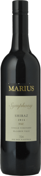 MARIUS WINES Symphony Single Vineyard Shiraz, McLaren Vale 2014 Bottle image number 0