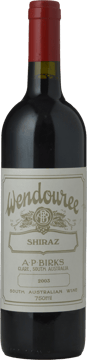 WENDOUREE Shiraz, Clare Valley 2003 Bottle image number 0