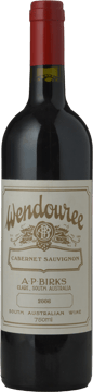 WENDOUREE Cabernet Sauvignon, Clare Valley 2006 Bottle image number 0