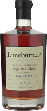 LIMEBURNERS Cask Strength Directors Cut 61% ABV Single Malt Whisky, Western Australia NV 700ml image number 0