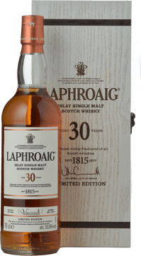 LAPHROAIG 30 Year Old Limited Edition Single Malt Scotch Whisky 53.5% ABV, Islay NV 700ml image number 0
