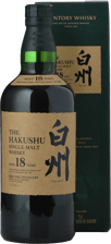 SUNTORY Hakushu 18 Year Old 43% ABV Single Malt Whisky, Japan NV 700ml