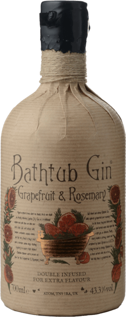 ABLEFORTH'S Bathtub Grapefruit and Rosemary Gin 43.3% ABV, England NV