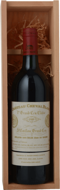 CHATEAU CHEVAL BLANC 1er grand cru classe (A), St-Emilion 1989