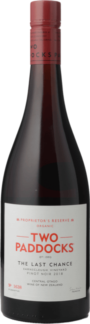 TWO PADDOCKS Proprietor's Reserve Last Chance Pinot Noir, Central Otago ...