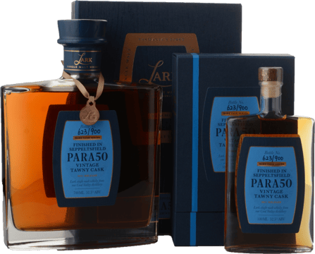 LARK DISTILLERY Para 50 Rare Cask Release Single Malt Whisky 52.5% ABV with 100ml Sample Bottle, Tasmania NV 700ml image number 0