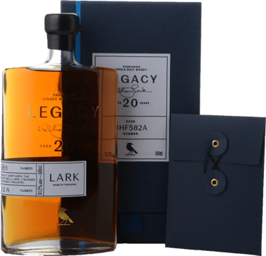 LARK DISTILLERY Legacy 20 Years Old Single Malt Whisky Cask HHF582A 61.2% ABV, Tasmania NV 500ml image number 0