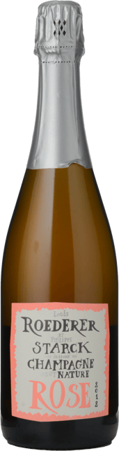 LOUIS ROEDERER Brut Nature Rose by Philippe Starck, Champagne 2012
