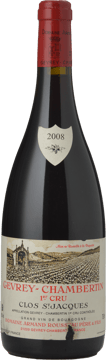 DOMAINE ARMAND ROUSSEAU Clos St Jacques 1er cru, Gevrey-Chambertin 2008 Bottle image number 0