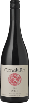 CLONAKILLA Murrumbateman Syrah, Canberra District 2010 Bottle image number 0