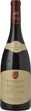 DOMAINE ROUX PERE ET FILS Les Petits Vougeots 1er Cru , Vougeot 2019 Bottle image number 0