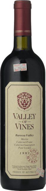BAROSSA RIDGE ESTATE Valley of Vines Merlot Cabernet Cabernet Franc Petit Verdot, Barossa Valley 1993