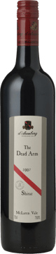 D'ARENBERG WINES The Dead Arm Shiraz, McLaren Vale 2007 Bottle image number 0