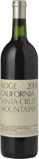 RIDGE VINEYARDS Santa Cruz Mountains Estate Cabernet Blend, Santa Cruz Mountains 2004 Bottle