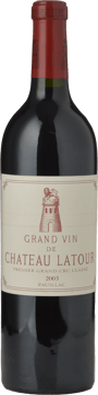 CHATEAU LATOUR 1er cru classe, Pauillac 2003 Bottle image number 0