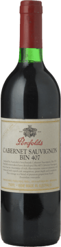 PENFOLDS Bin 407 Cabernet Sauvignon, South Australia 1996 Bottle image number 0