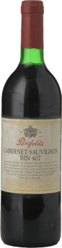 PENFOLDS Bin 407 Cabernet Sauvignon, South Australia 1996 Bottle image number 0