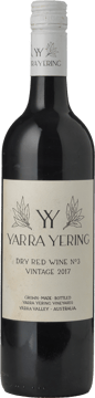 YARRA YERING Dry Red Wine No.3, Yarra Valley 2017 Bottle image number 0