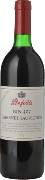 PENFOLDS Bin 407 Cabernet Sauvignon, South Australia 1998 Bottle image number 0