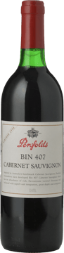 PENFOLDS Bin 407 Cabernet Sauvignon, South Australia 1998 Bottle image number 0