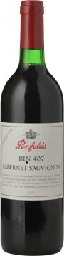 PENFOLDS Bin 407 Cabernet Sauvignon, South Australia 1998 Bottle image number 0