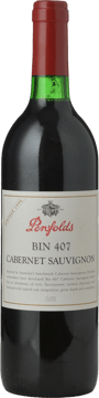 PENFOLDS Bin 407 Cabernet Sauvignon, South Australia 1998 Bottle image number 0