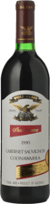 WOLF BLASS WINES Show Reserve Cabernet Sauvignon, Coonawarra 1990 Bottle