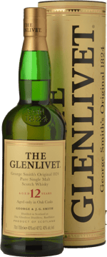 THE GLENLIVET 1824 George Smith 12 Year Old Pure Single Malt 40% ABV, Scotland NV 700ml image number 0