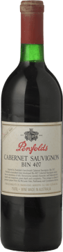 PENFOLDS Bin 407 Cabernet Sauvignon, South Australia 1990 Bottle image number 0