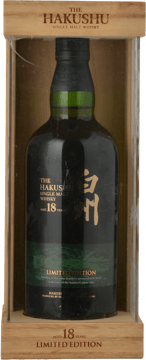 SUNTORY Hakushu 18 Year Old 43% ABV Limited Edition Single Malt Whisky, Japan NV 700ml image number 0