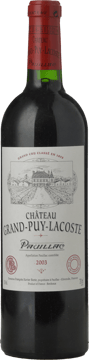 CHATEAU GRAND-PUY-LACOSTE 5me cru classe, Pauillac 2003 Bottle image number 0