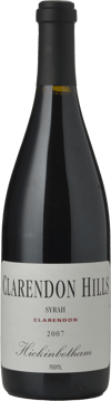CLARENDON HILLS Hickinbotham Vineyard Syrah, McLaren Vale 2007 Bottle image number 0