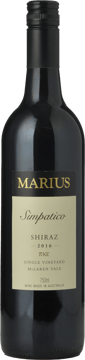 MARIUS WINES Simpatico Single Vineyard Shiraz, McLaren Vale 2016 Bottle image number 0