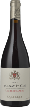 DOMAINE Y. CLERGET 1er Cru Les Brouillards , Volnay 2023 Bottle image number 0