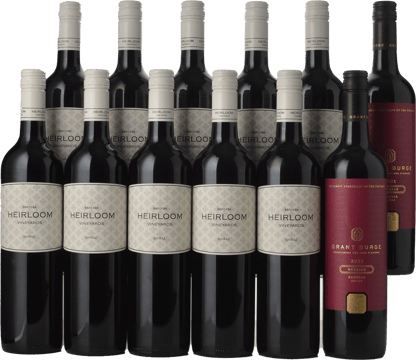 LANGTONS HEIRLOOM VINEYARDS Shiraz with Two Bonus Bottles of GRANT BURGE Meshach Shiraz, 12 Pack MV Case image number 0