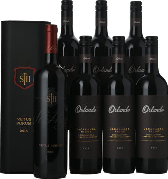LANGTONS Orlando Jacaranda Ridge with St Hugo Vetus Purum Upgrade 7pk Cabernet, Coonawarra MV Case image number 0