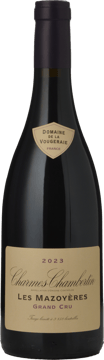 DOMAINE DE LA VOUGERAIE Les Mazoyeres Grand Cru , Charmes-Chambertin 2023 Bottle image number 0