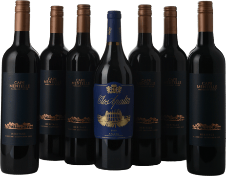 LANGTONS CAPE MENTELLE Heritage Cabernet, Margaret River with Bonus CASA LAPOSTOLLE Clos Apalta Cabernet Sauvignon, Valle de Apalta, 7 Pack MV Case image number 0