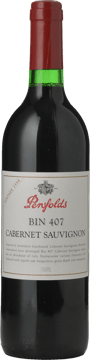 PENFOLDS Bin 407 Cabernet Sauvignon, South Australia 1998 Bottle image number 0