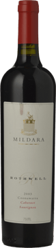 MILDARA Rothwell Cabernet Sauvignon, Coonawarra 2003 Bottle image number 0