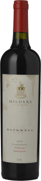 MILDARA Rothwell Cabernet Sauvignon, Coonawarra 2003 Bottle image number 0