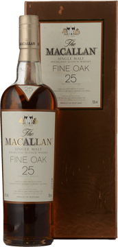 MACALLAN The Macallan 25 Year Old Fine Oak Single Malt Scotch Whisky 43% ABV, Speyside NV 700ml image number 0