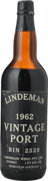 LINDEMANS Bin 2520 Vintage Port, South Australia 1962 Bottle image number 0