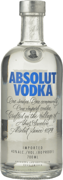 ABSOLUT Vodka 40% ABV NV 700ml image number 0