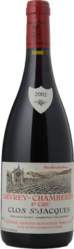 DOMAINE ARMAND ROUSSEAU Clos St Jacques 1er cru, Gevrey-Chambertin 2002 Bottle image number 0